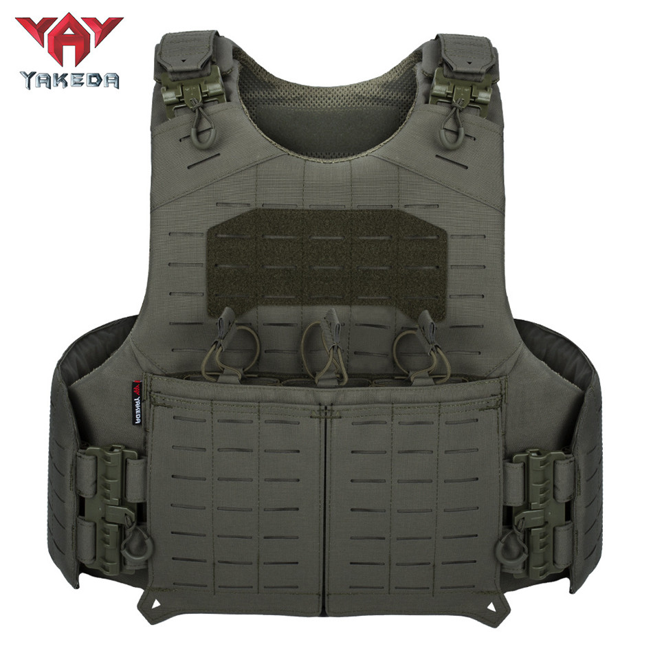 Tactical Plate Carrier Vest Quick Release - 야케다 500D 나일론 소재의 빠른 탈착이