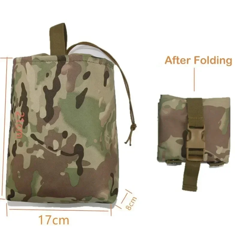 Tactical Dump Pouch Foldable Drop Bag - 야외 전술 접이식 회수 가방 덤프
