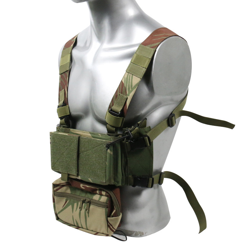 Tactical Chest Rig Modular Micro Fight - 로디지아 브러쉬스트로크 카모 전술용 마이크로 파이트