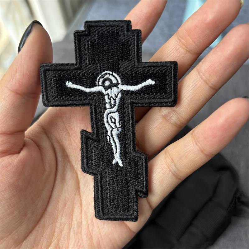 Patch Morale Tactical Military Hook Loop - 예수 십자가 패치 전술 기량 배지