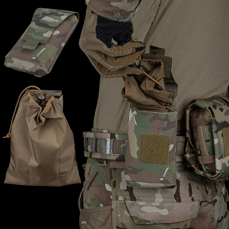 Tactical Dump Pouch Foldable Drop Bag - 야외 사냥용 허리 가방 전술 몰리