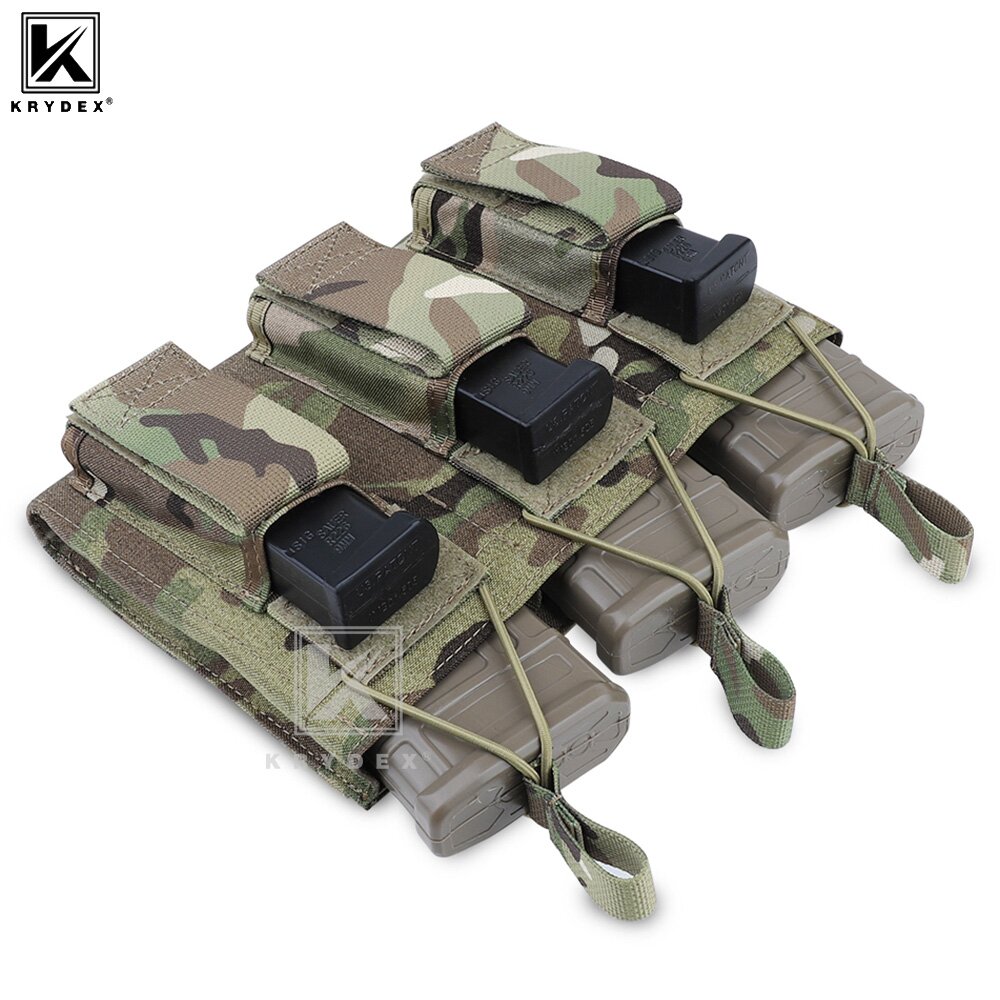 Molle Mag Pouch Double Magazine 5.56 9Mm - KRYDEX 전술 9mm 5.56 M4 M16