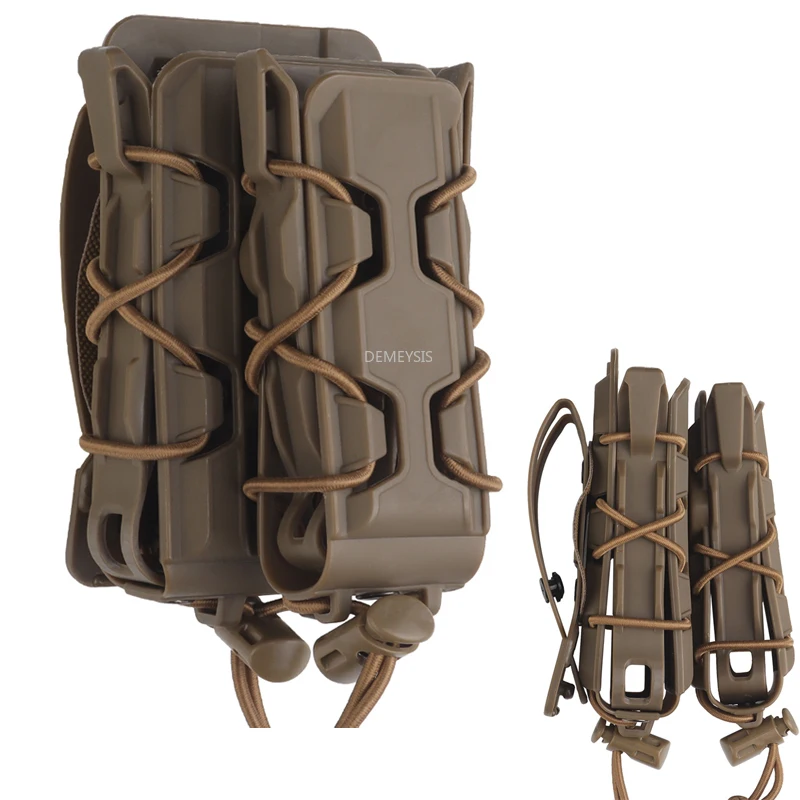 Molle Mag Pouch Double Magazine 5.56 9Mm - 전술 5.56 9mm Molle 권총 Mag