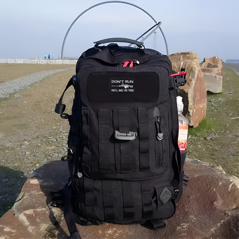 DON'T RUN 재미있는 미미(밈) 전술 사기 증진  - Patch Morale Tactical Military Hook Loop 리뷰 및 가격