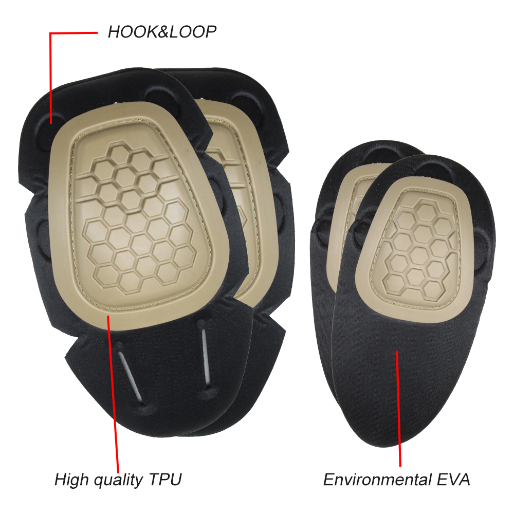군용 전술 무릎 패드 팔꿈치 패드, 무릎 팔꿈치 보호  - Combat Knee Pads Elbow Pads Set Military 리뷰 및 가격