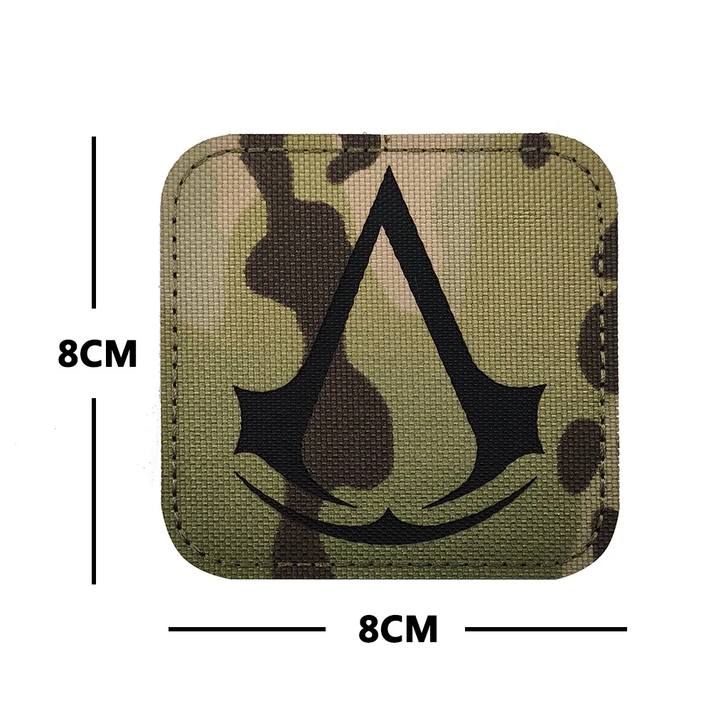 어쌔신 크리드 심볼 전술 패치, 군사 사기 배지, 레이 - Patch Morale Tactical Military Hook Loop 리뷰 및 가격