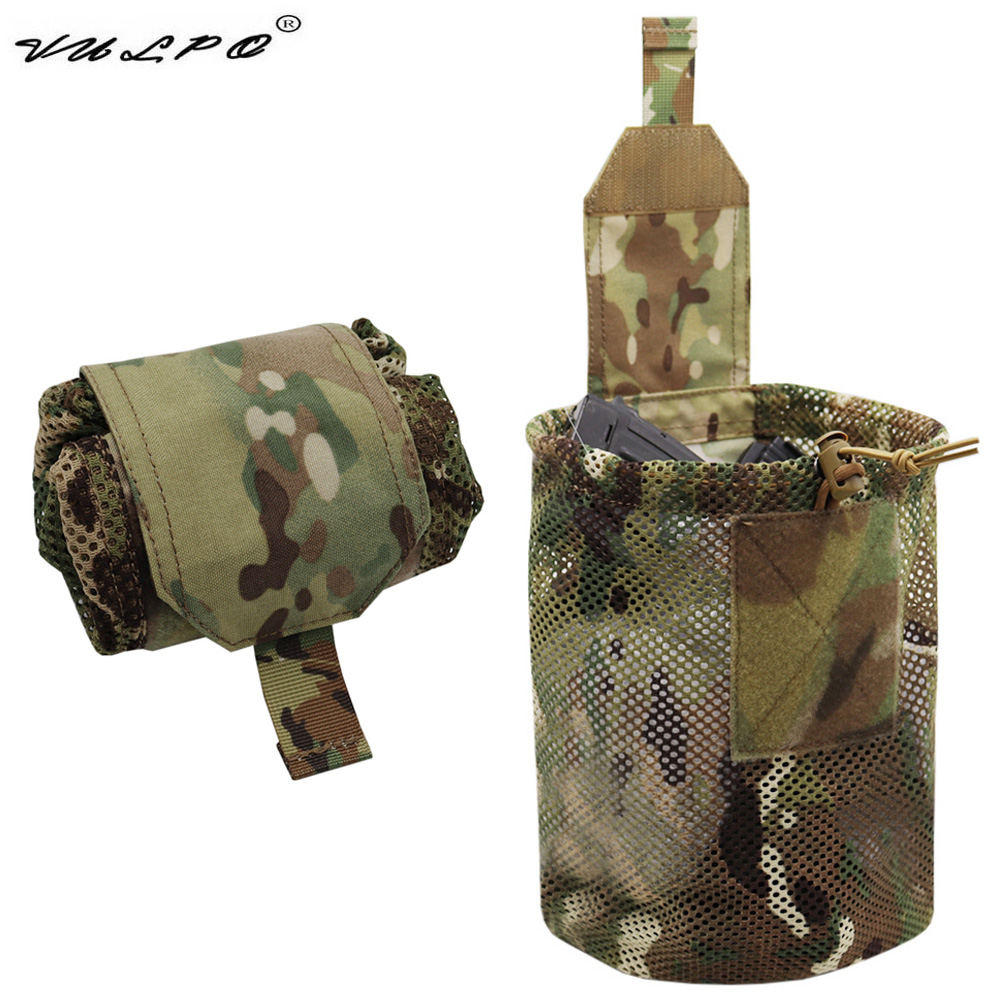 VULPO 500D 나일론 전술 메쉬 탄창 덤프 파우치 - Tactical Dump Pouch Foldable Drop Bag 리뷰 및 가격