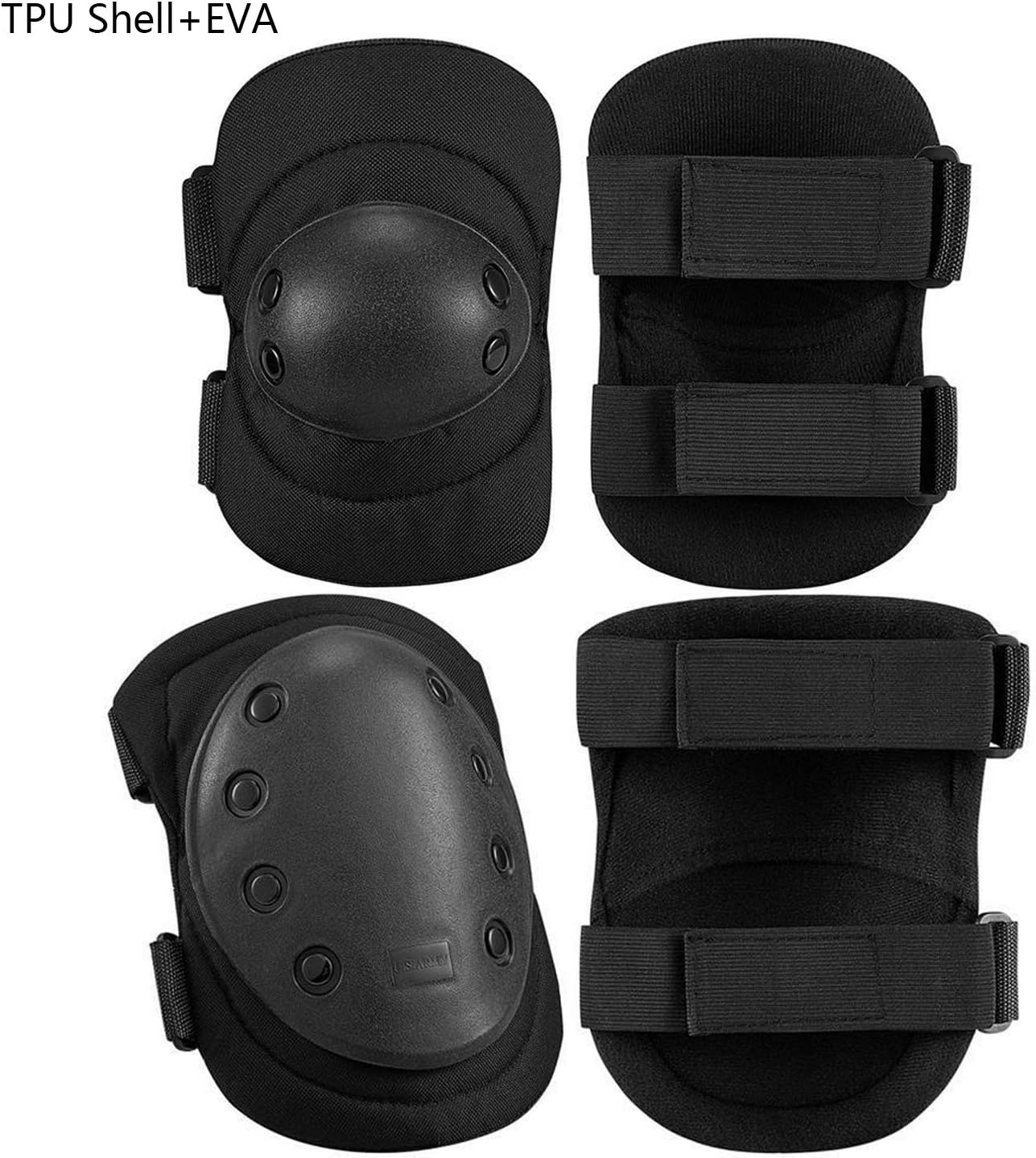 군사 전술 무릎 패드 팔꿈치 패드 세트, 에어소프트 무 - Combat Knee Pads Elbow Pads Set Military 리뷰 및 가격