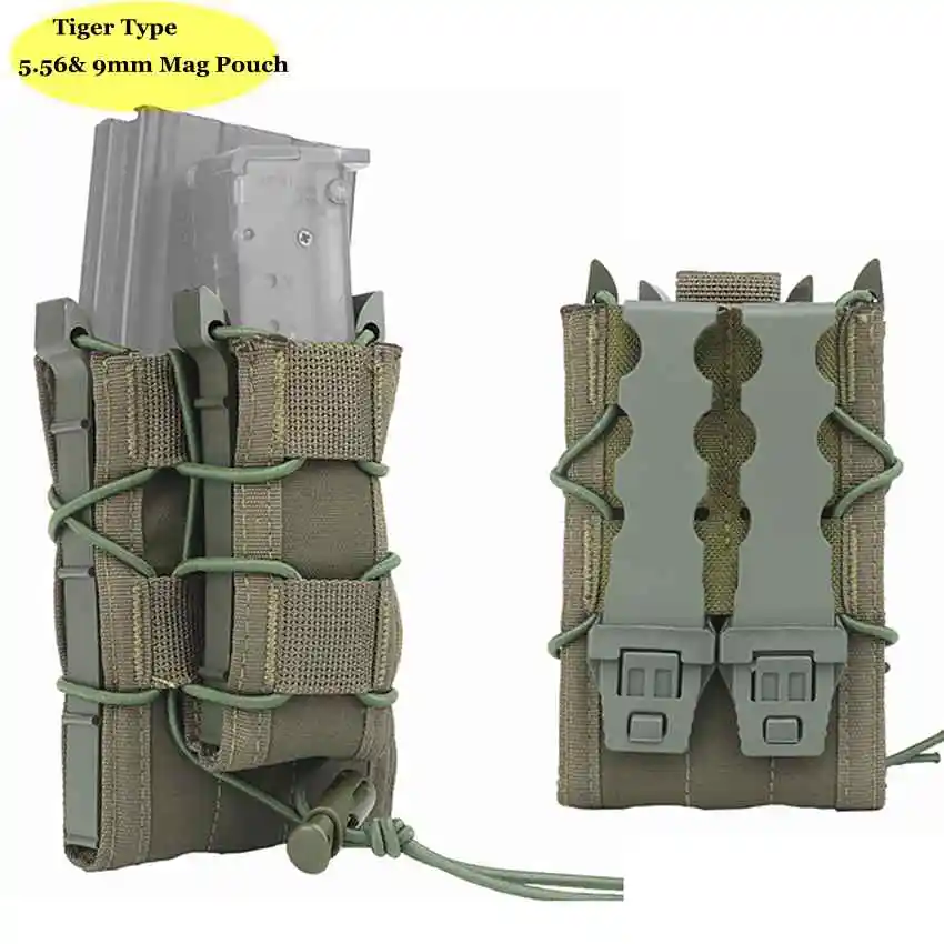 전술용 몰리(MOLLE) 9mm/5.56mm 이중 탄창 - Molle Mag Pouch Double Magazine 5.56 9Mm 리뷰 및 가격