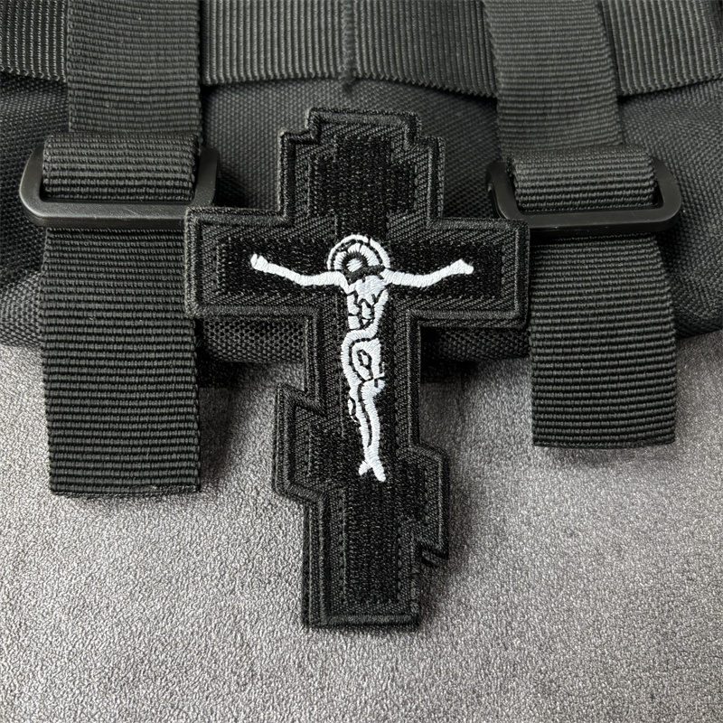 예수 십자가 패치 전술 기량 배지 의류에 자수 후크 루 - Patch Morale Tactical Military Hook Loop 리뷰 및 가격
