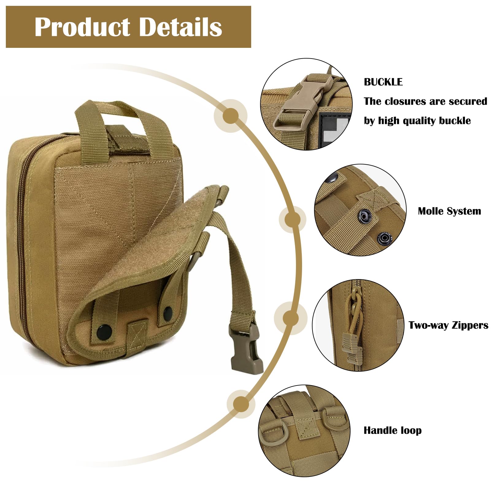응급 처치 키트 가방 빈 몰리 ifak 파우치 emt  - Tactical Med Kit Pouch Ifak Rip Away 리뷰 및 가격