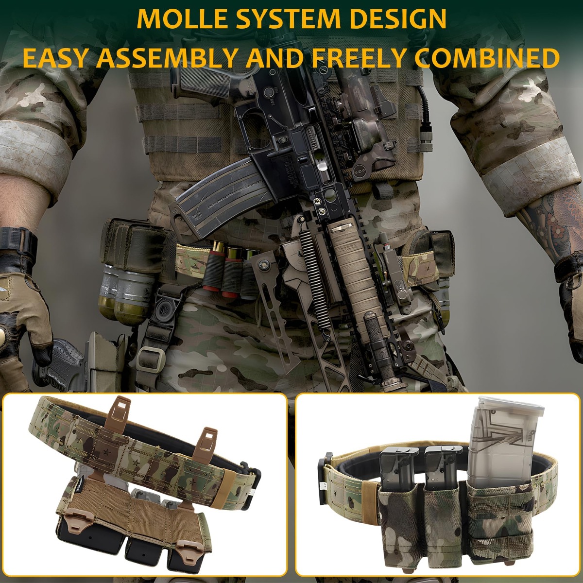 군사 전술 벨트 퀵 릴리스 금속 버클 나일론 전투 허리 - Tactical Combat Belt Quick Release Buckle 리뷰 및 가격