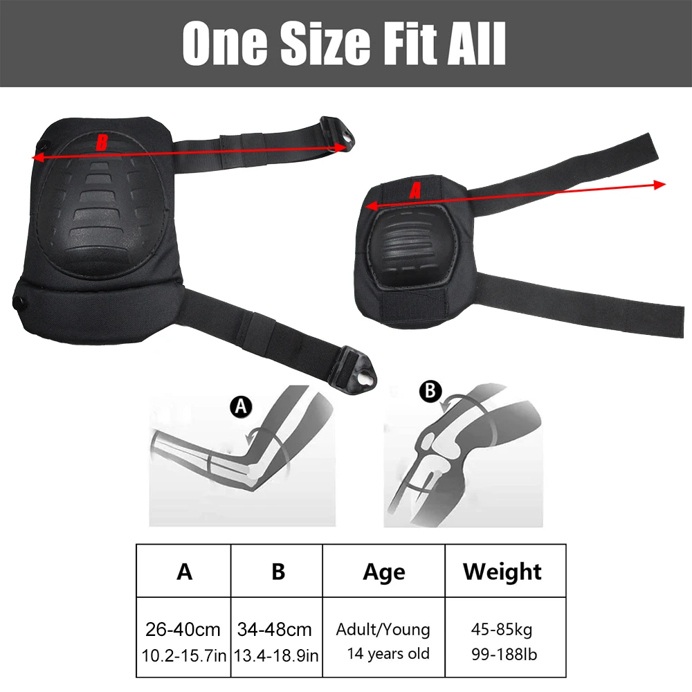 전문 조정 가능한 무릎 및 팔꿈치 패드, 스포츠 군사  - Combat Knee Pads Elbow Pads Set Military 리뷰 및 가격