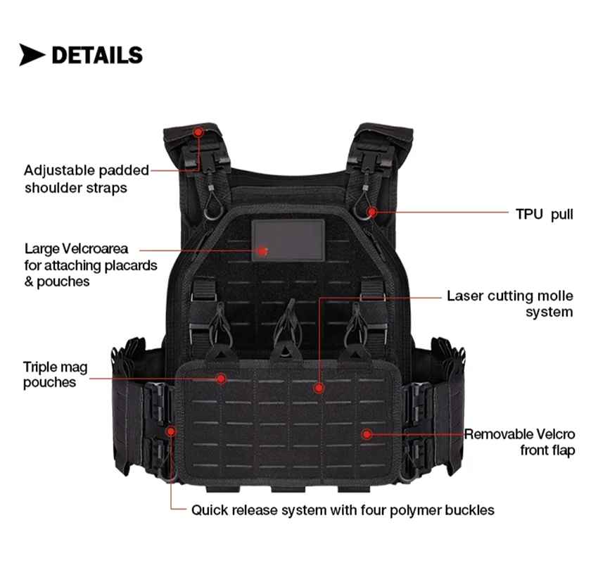 YAKEDA 6094 전술 조끼 군용/LE 사용 100 - Molle Tactical Vest Military Laser Cut 리뷰 및 가격
