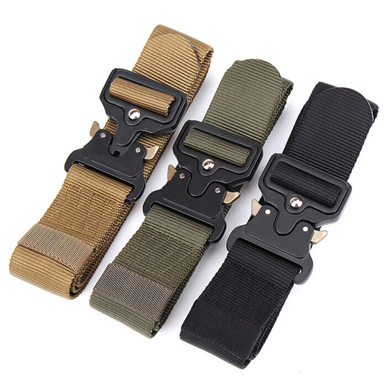 남성용 육군 야외 사냥 전술 벨트, 다기능 전투 생존, - Tactical Combat Belt Quick Release Buckle 리뷰 및 가격