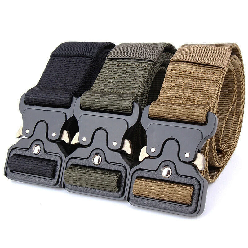 남성용 육군 야외 사냥 전술 벨트, 다기능 전투 생존, - Tactical Combat Belt Quick Release Buckle 리뷰 및 가격